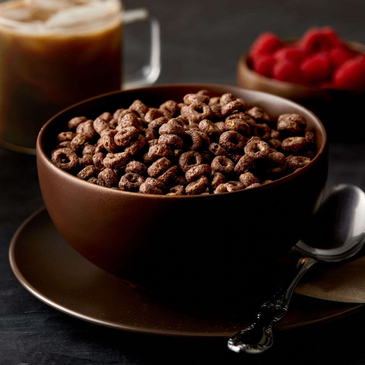 slide 3 of 5, Cheerios Chocolate Cheerios, Heart Healthy Gluten Free Breakfast Cereal, Made with Whole Grain Oats, Large Size, 14.3 oz, 14.3 oz