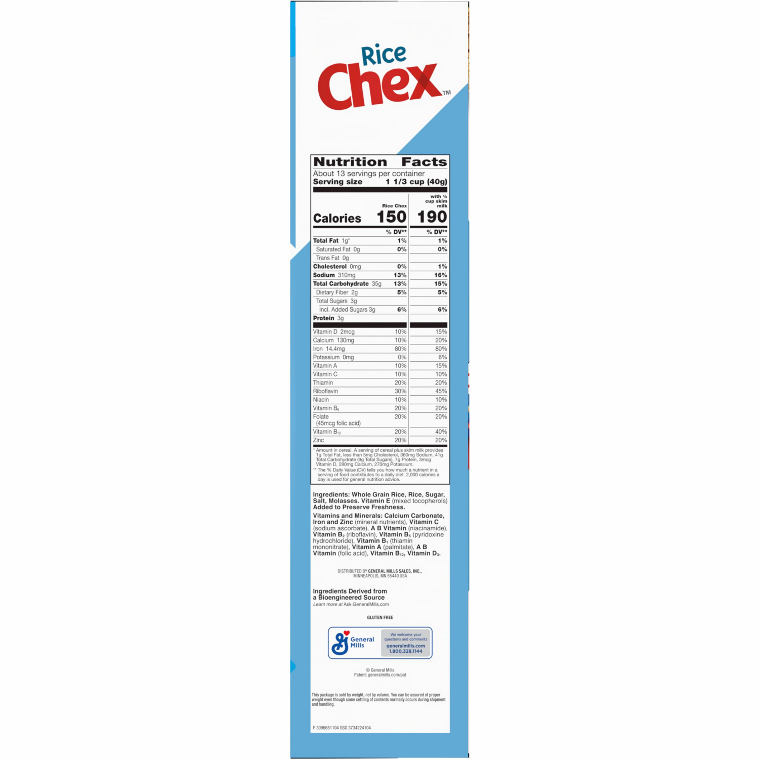 slide 3 of 7, Rice Chex Gluten Free Breakfast Cereal, Homemade Chex Mix Ingredient, Family Size, 18 oz, 18 oz