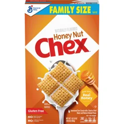 Chex Honey Nut Chex Cereal, Gluten Free Breakfast Cereal, Made with Whole Grain, Family Size, 19.6 oz