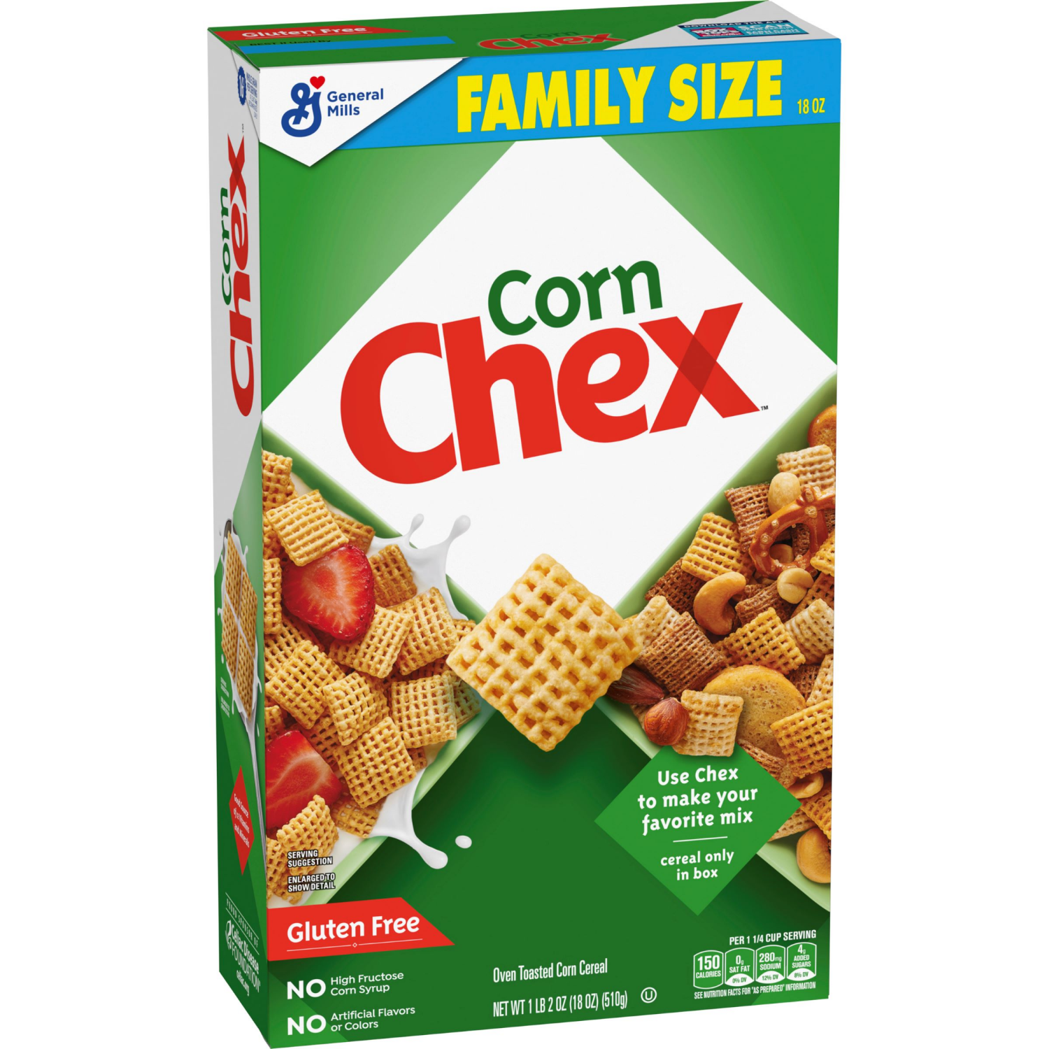slide 5 of 7, Chex Gluten Free Breakfast Cereal, Homemade Chex Mix Ingredient, Family Size, 18 oz, 18 oz