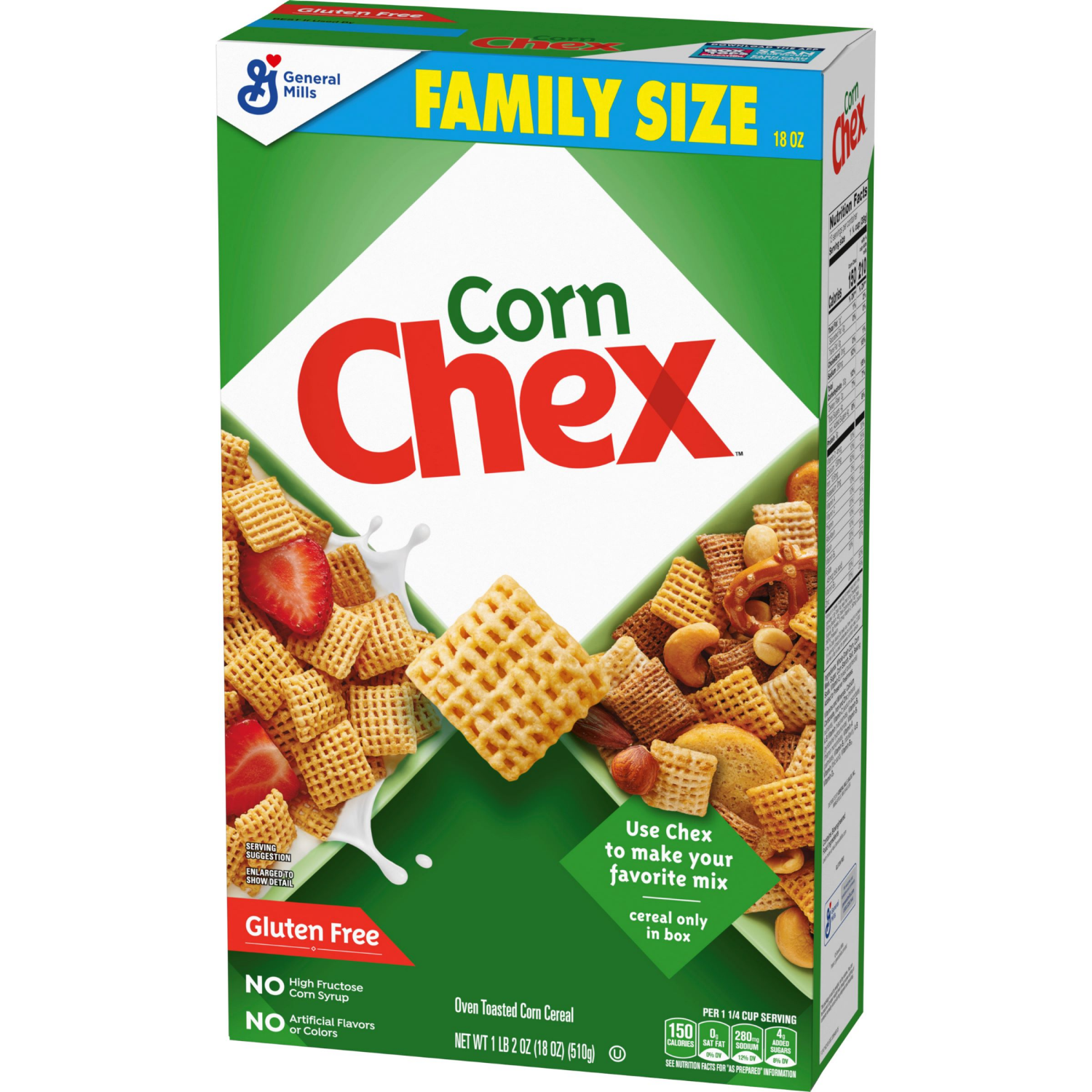 slide 6 of 7, Chex Gluten Free Breakfast Cereal, Homemade Chex Mix Ingredient, Family Size, 18 oz, 18 oz