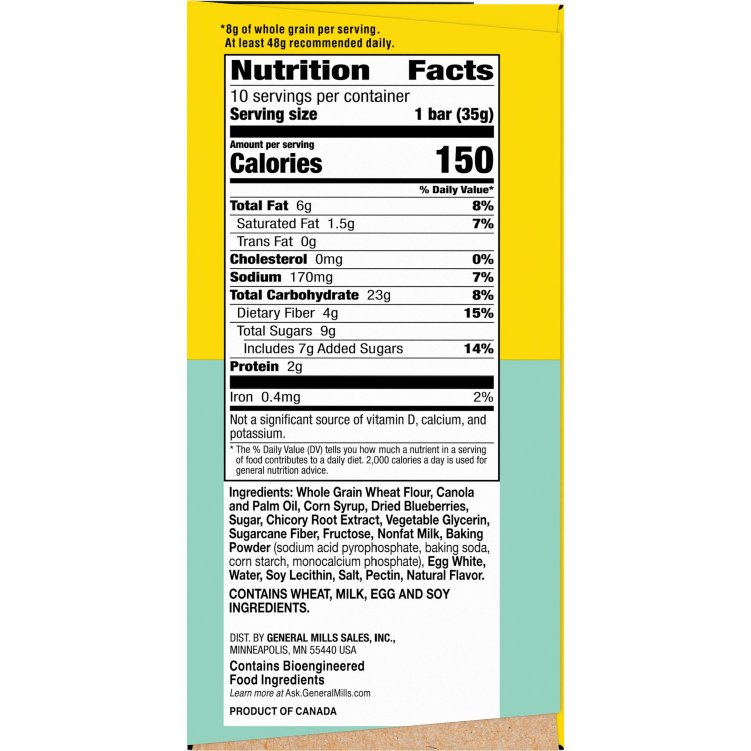 slide 4 of 6, Nature Valley Soft-Baked Muffin Bars, Blueberry, Snack Bars, 10 Bars, 12.4 OZ, 10 ct