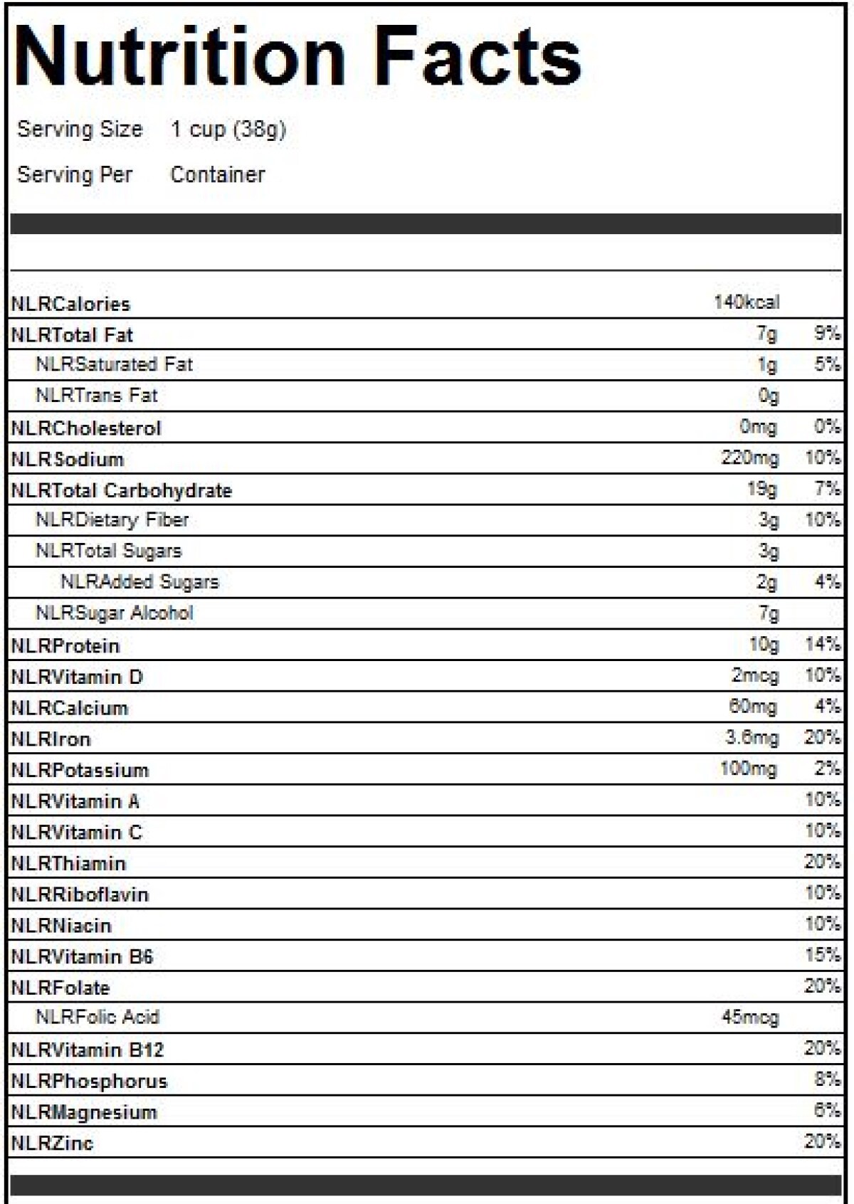 slide 9 of 9, :ratio Maple Almond Crunch Cereal, 10g Protein, Keto Friendly, 10.4 OZ, 10.4 oz