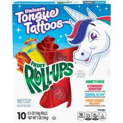 Fruit Roll-Ups Fruit Flavored Snacks, Stranger Things Edition, Variety Pack, 10 Ct, 5 oz
