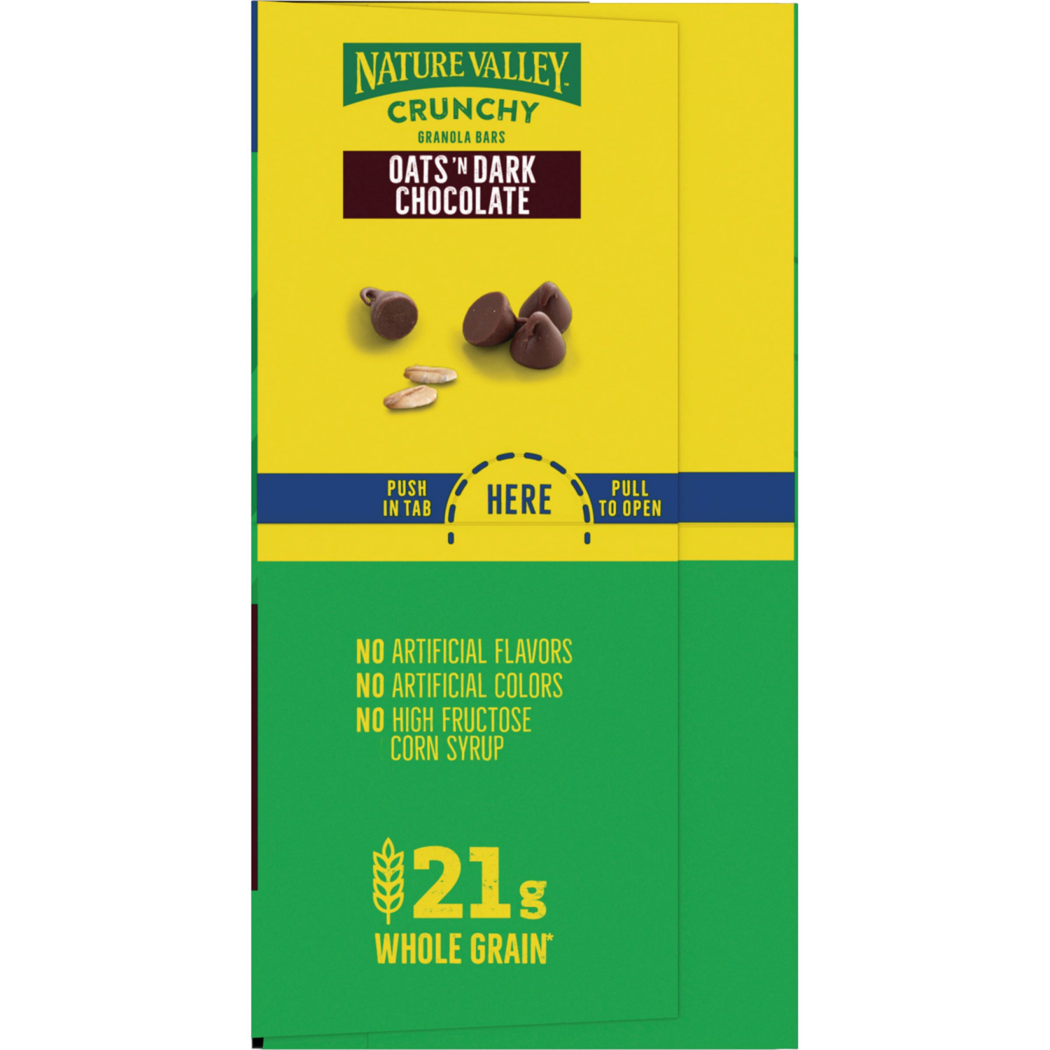 slide 4 of 6, Nature Valley Crunchy Granola Bars, Oats 'n Dark Chocolate, 24 Bars, 17.88 OZ (12 Pouches), 24 ct