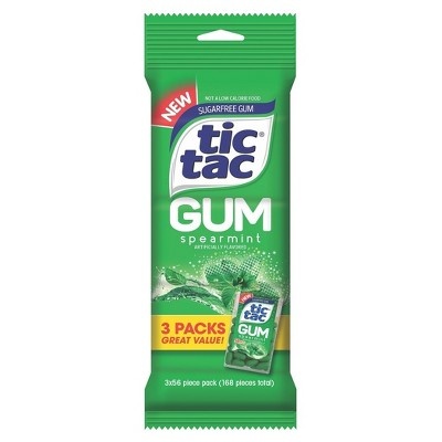 slide 1 of 1, Tic Tac Spearmint Gum, 3 ct