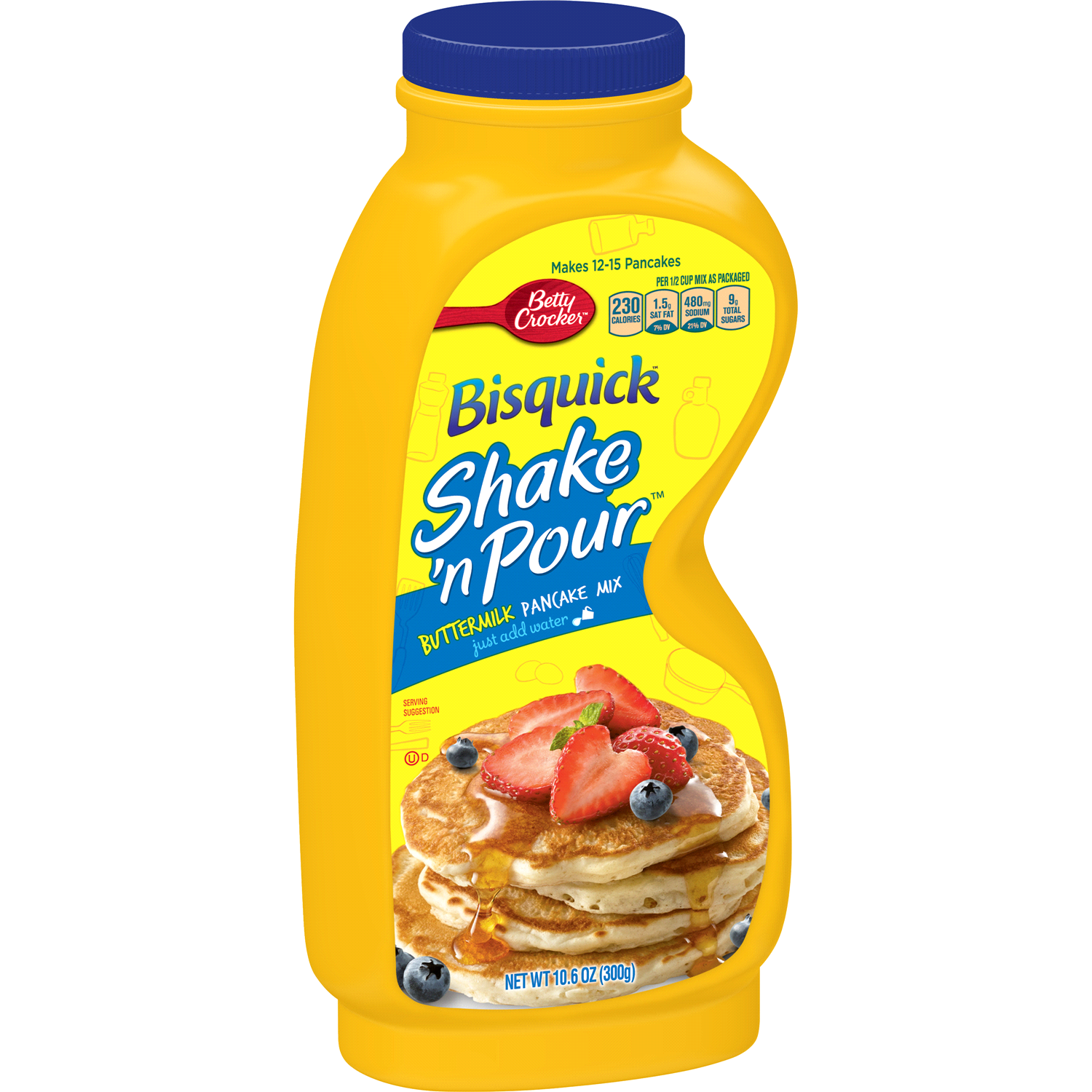 slide 1 of 2, Betty Crocker Bisquick Shake 'n Pour Buttermilk Pancake Mix, 10.6 oz., 10.6 oz