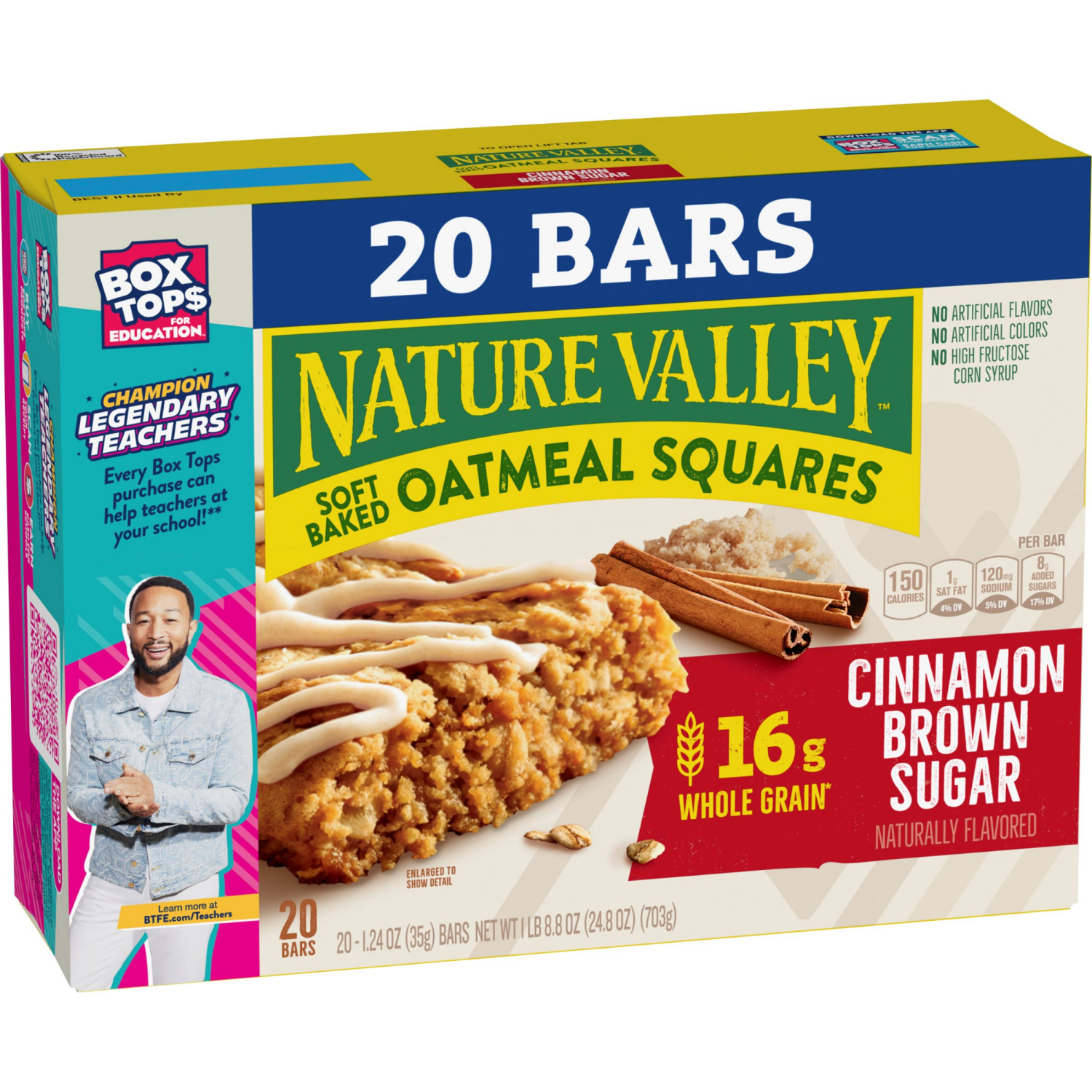 slide 5 of 6, Nature Valley Soft-Baked Oatmeal Squares, Cinnamon Brown Sugar, 20 Count, 24.8 OZ, 24.8 oz