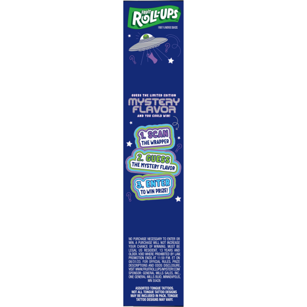slide 10 of 13, Fruit Roll-Ups Fruit Flavored Snacks, Mystery Flavor and Solar Melon, 10 ct, 10 ct