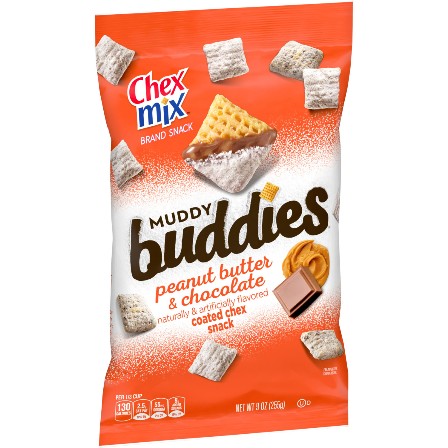 slide 5 of 6, Chex Mix Muddy Buddies Peanut Butter and Chocolate Snack Mix, Snacks, 9 oz, 9 oz