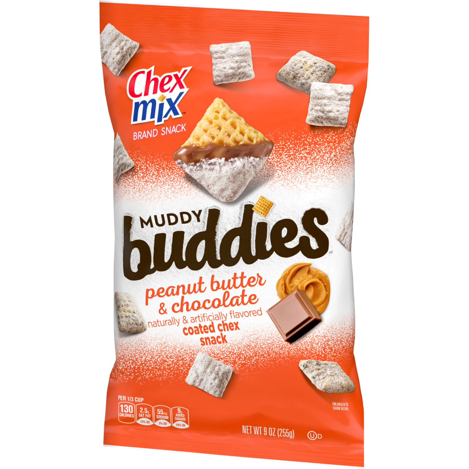 slide 6 of 6, Chex Mix Muddy Buddies Peanut Butter and Chocolate Snack Mix, Snacks, 9 oz, 9 oz