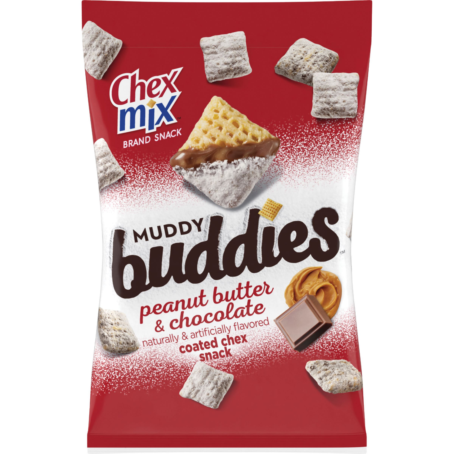 slide 1 of 6, Chex Mix Muddy Buddies Peanut Butter and Chocolate Snack Mix, Snacks, 9 oz, 9 oz