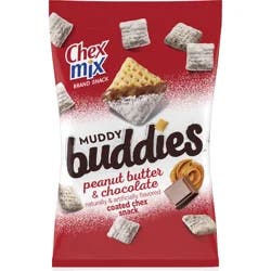 Chex Mix Muddy Buddies Peanut Butter and Chocolate Snack Mix, Snacks, 9 oz