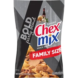 Chex Mix Bold Garlic and Herb Snack Mix, Family Size, Snacks, 13.5 oz
