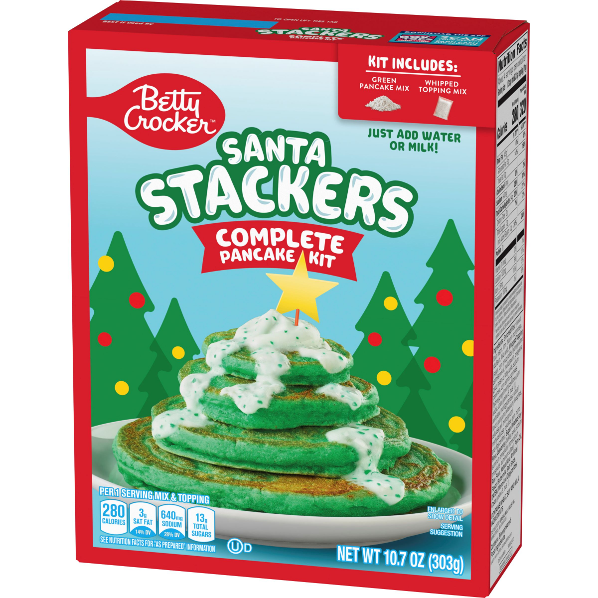 slide 12 of 17, Betty Crocker Santa Stackers Complete Pancake Kit, 10.7 oz