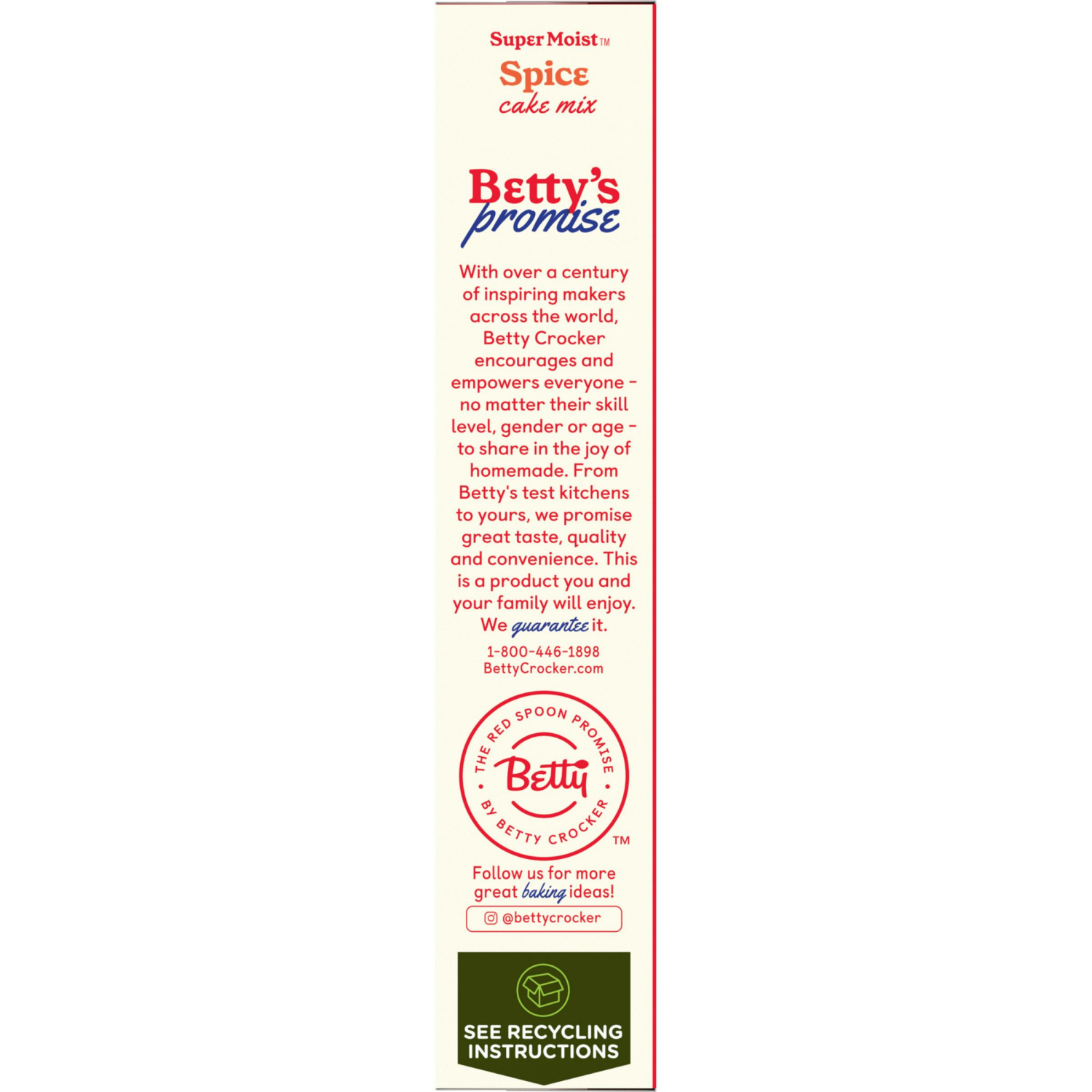 slide 4 of 8, Betty Crocker Delights Super Moist Spice Cake Mix, 13.25 oz, 13.25 oz
