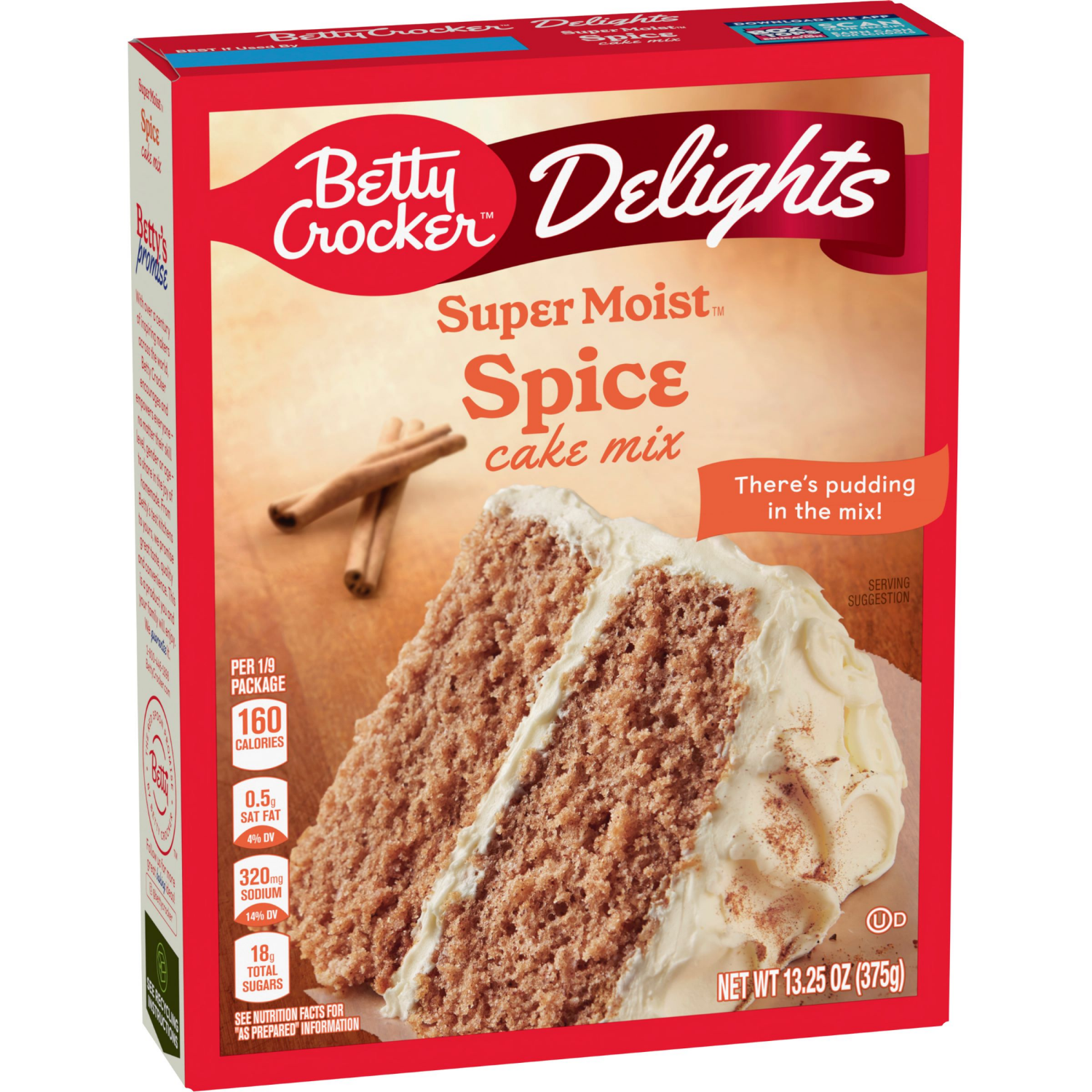 slide 6 of 8, Betty Crocker Delights Super Moist Spice Cake Mix, 13.25 oz, 13.25 oz
