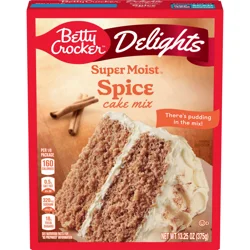 Betty Crocker Delights Super Moist Spice Cake Mix, 13.25 oz