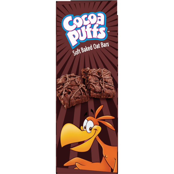 slide 4 of 13, Cocoa Puffs Soft Baked Oat Bars, Chewy Chocolate Flavored Snacks, Made With Whole Grain, 5.76 oz (6 Bars), 6 ct