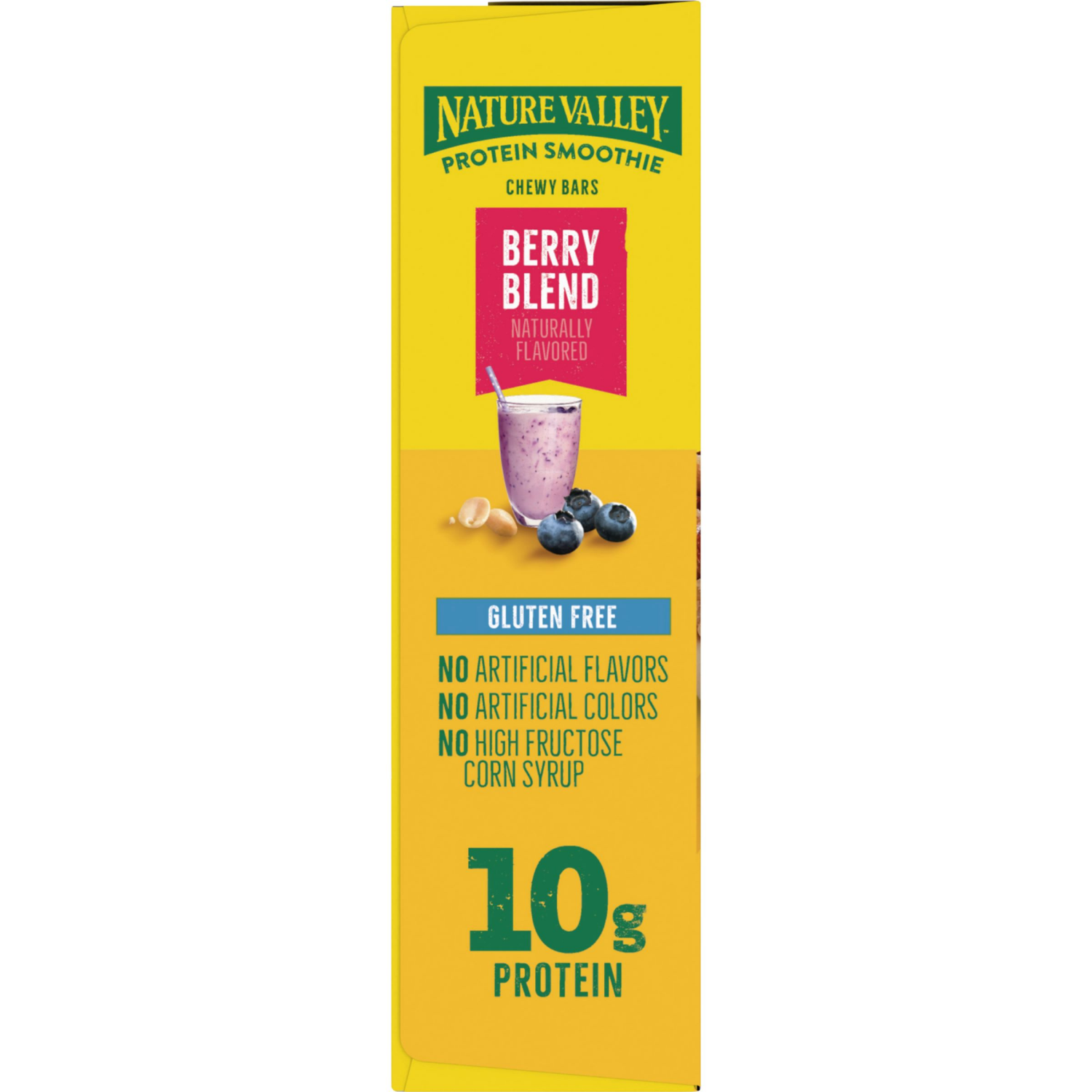 slide 3 of 6, Nature Valley Protein Smoothie Chewy Snack Bars, Berry Blend Protein Bars, 5 Bars, 7.1 oz, 5 ct