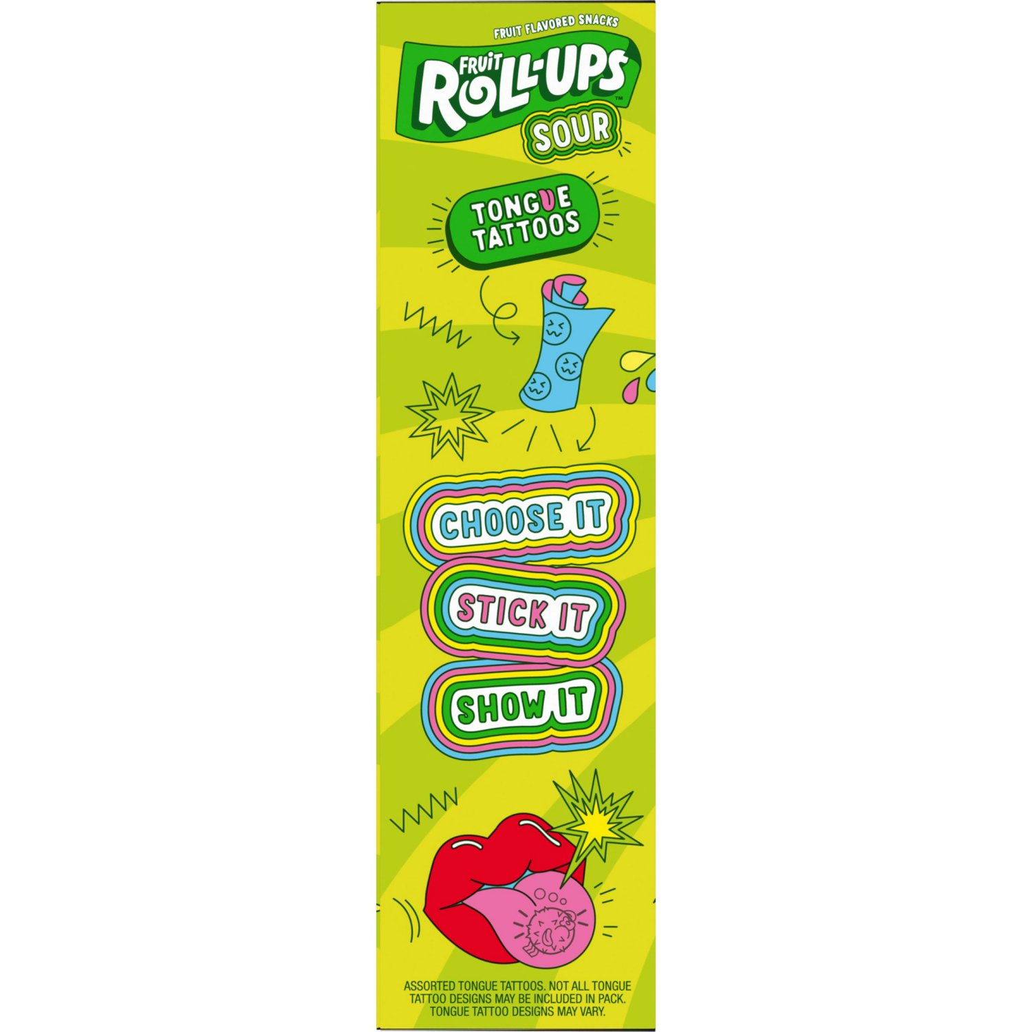 slide 3 of 6, Fruit Roll-Ups Sour Blue Razzberry & Berry Punch 30 Rolls - 15 oz, 15 oz
