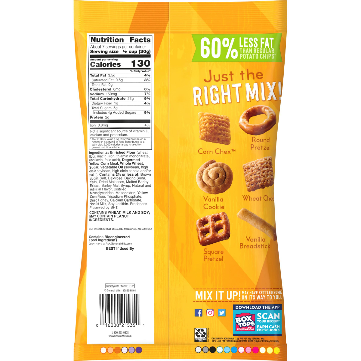 slide 2 of 2, Chex Mix Sweet and Salty Honey Nut Snack Mix, Snacks, 8 oz, 8 oz