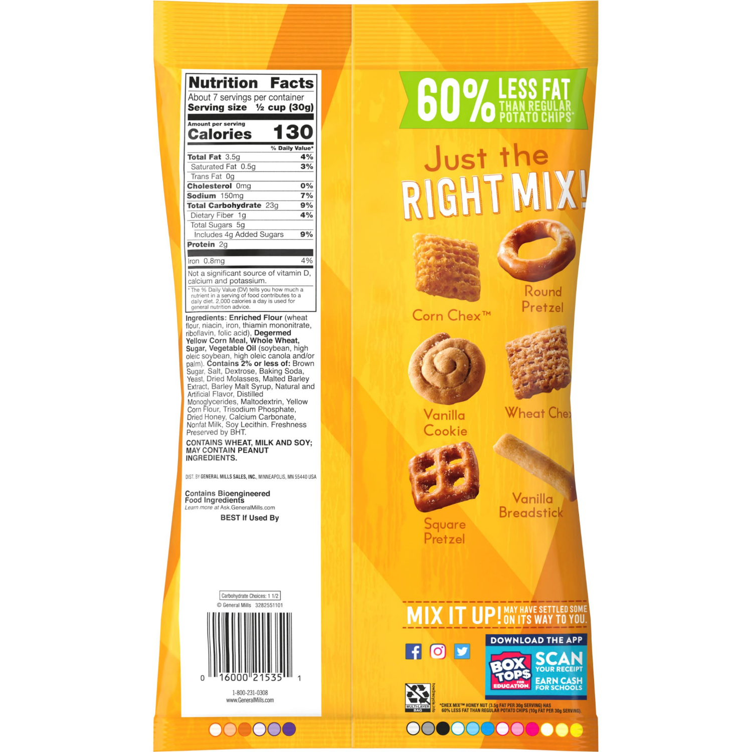 slide 2 of 2, Chex Mix Sweet and Salty Honey Nut Snack Mix, Snacks, 8 oz, 8 oz