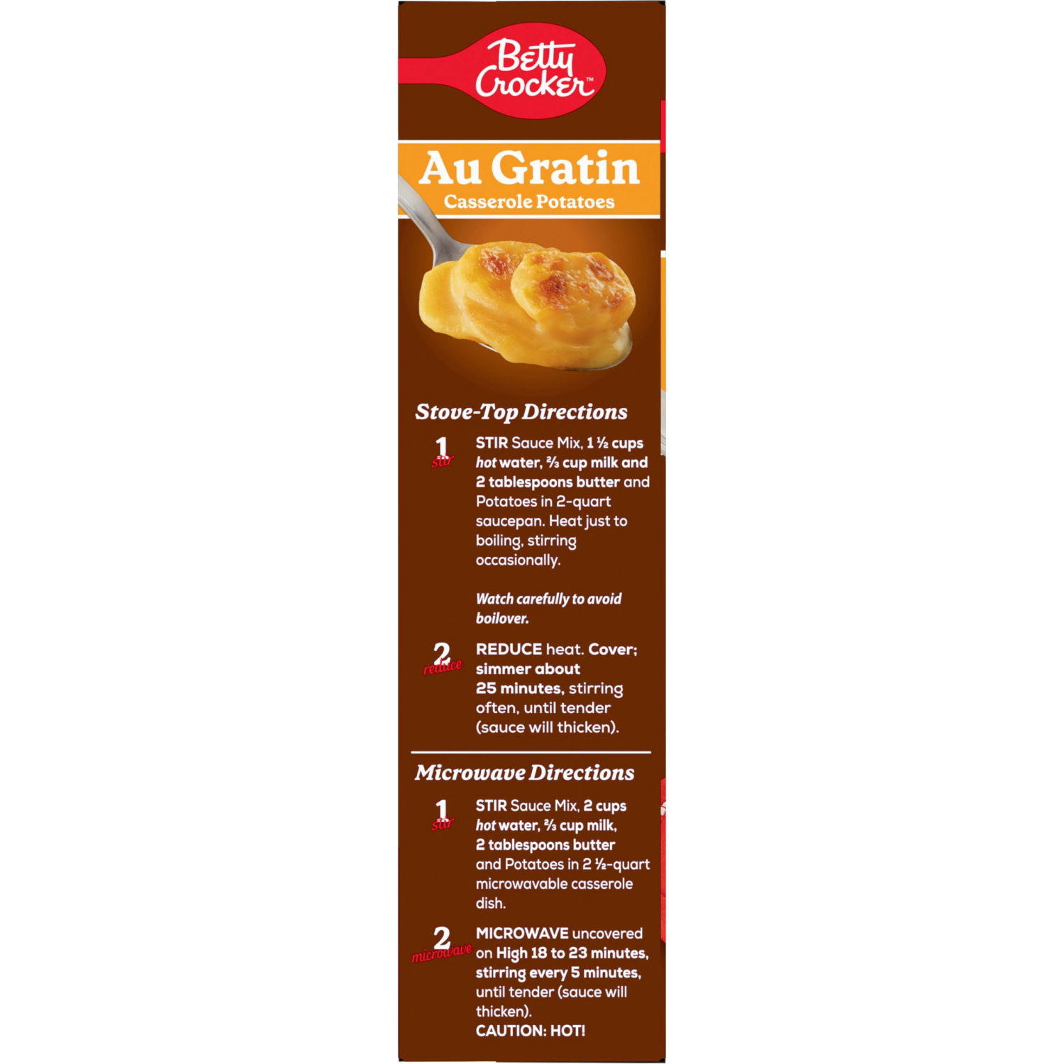 slide 2 of 5, Betty Crocker Au Gratin Casserole Potatoes, Made with Real Cheese, 4 oz Box, 4 oz