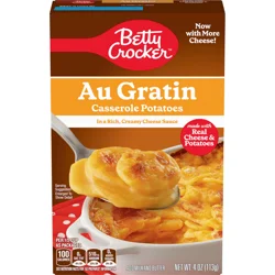 Betty Crocker Au Gratin Casserole Potatoes, Made with Real Cheese, 4 oz Box