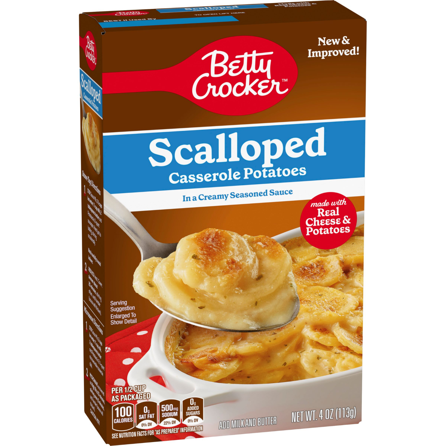slide 4 of 5, Betty Crocker Scalloped Casserole Potatoes, Made with Real Cheese, 4 oz Box, 4 oz