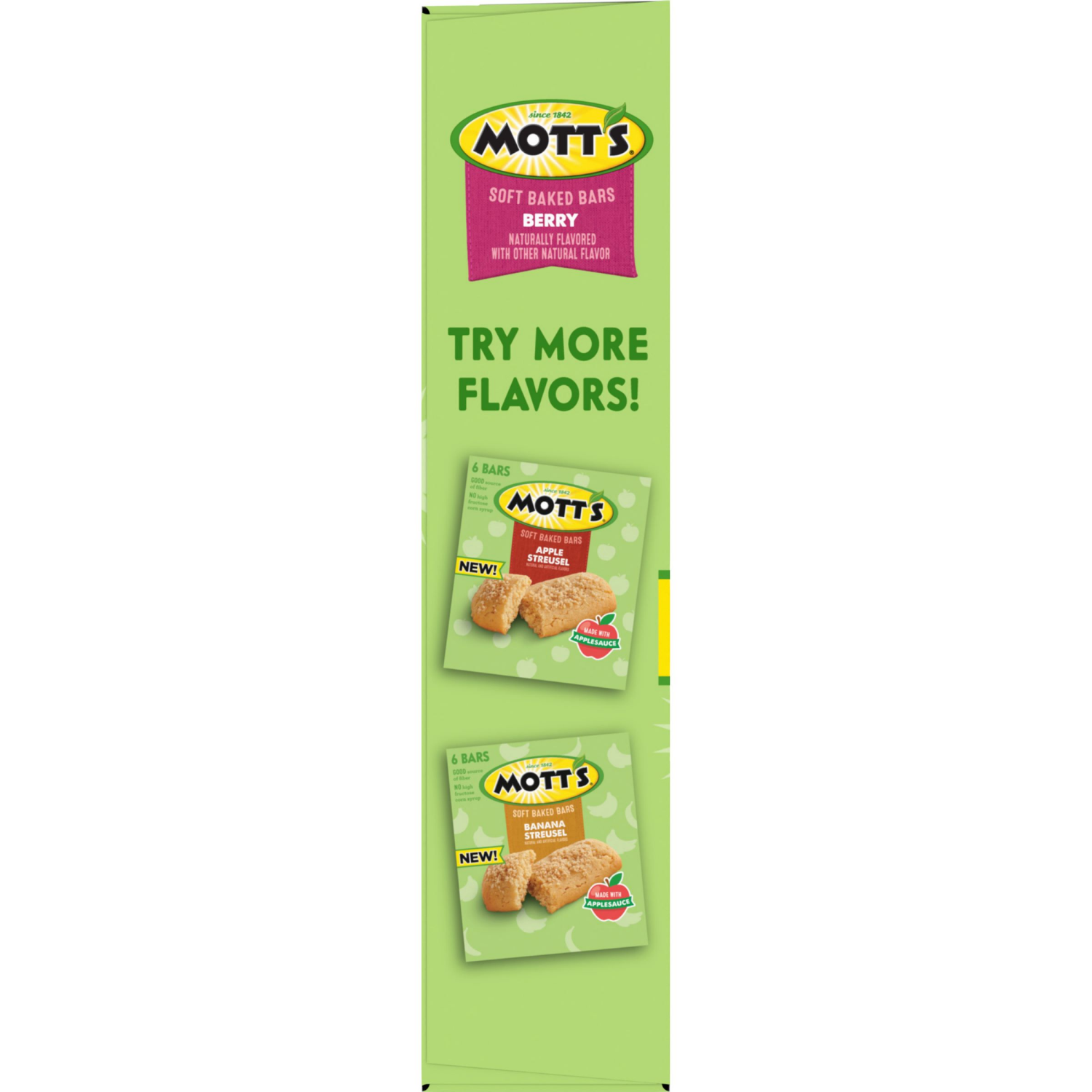 slide 3 of 6, Mott's Soft Baked Bars, Berry, Made With Applesauce- 6 ct, 6 ct