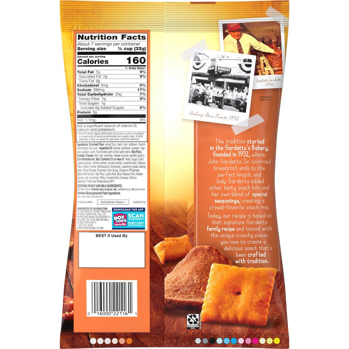 slide 2 of 2, Gardetto's Snack Mix, Aged Cheddar, Pub and Party Mix, 8.6 oz Bag, 8.6 oz