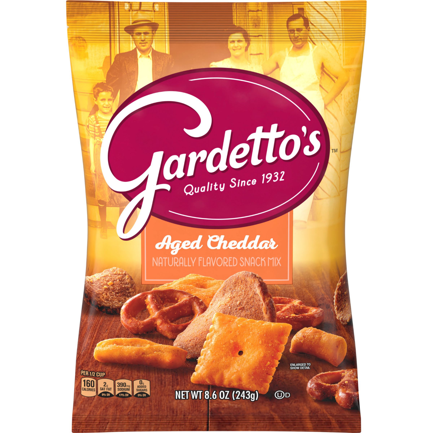 slide 1 of 2, Gardetto's Snack Mix, Aged Cheddar, Pub and Party Mix, 8.6 oz Bag, 8.6 oz