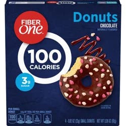 Fiber One Chocolate Donuts 4 Count, 3.28 OZ