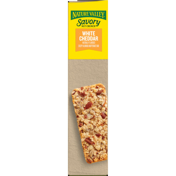 slide 4 of 13, Nature Valley Savory Nut Crunch White Cheddar Crispy Almond and Peanut Bars 5 CT, 5 ct