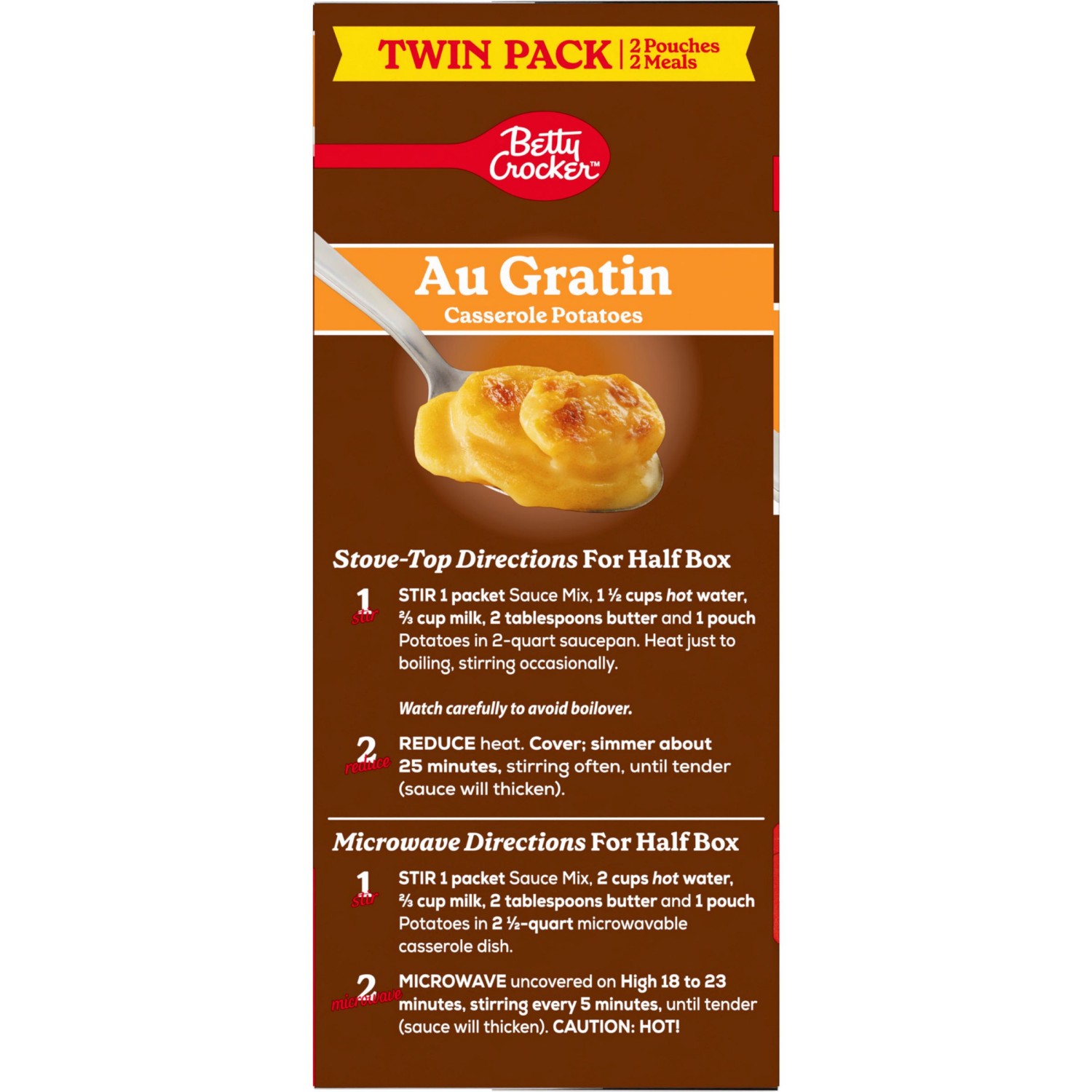 slide 2 of 5, Betty Crocker Au Gratin Potatoes Twin Pack, 8.8 oz