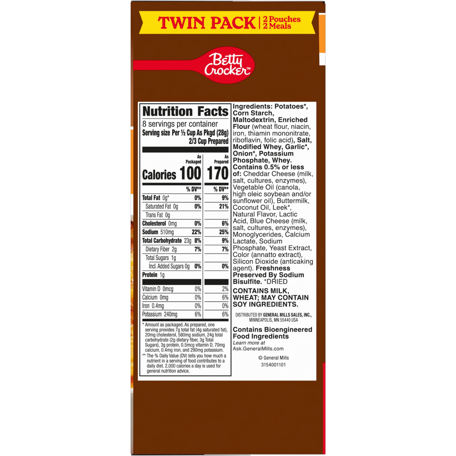 slide 3 of 5, Betty Crocker Au Gratin Potatoes Twin Pack, 8.8 oz