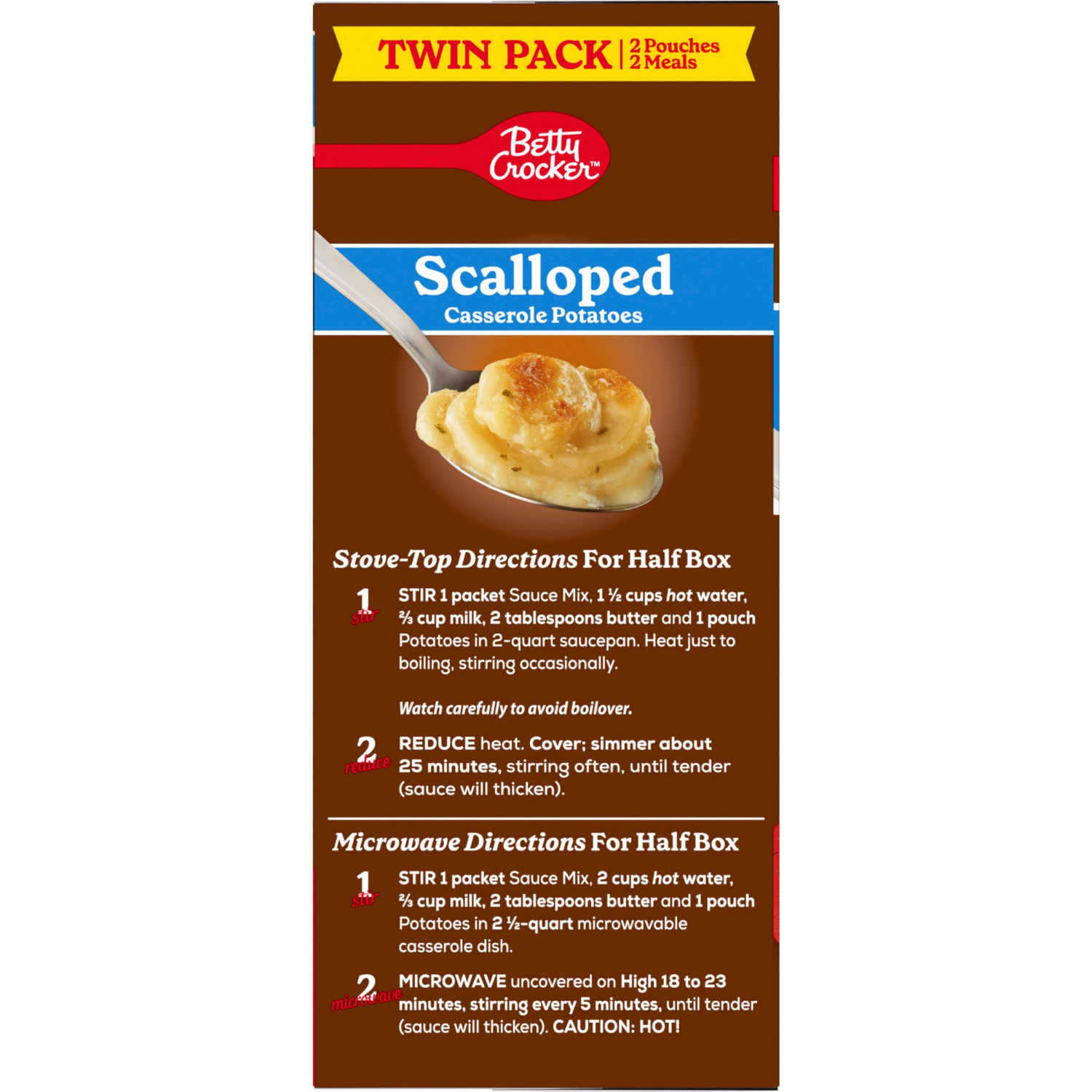 slide 2 of 5, Betty Crocker Scalloped Potato Twin Pack, 8.6 oz