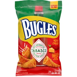 Bugles Tabasco Flavored Crispy Corn Snacks