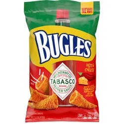 Bugles Tabasco Flavored Crispy Corn Snacks