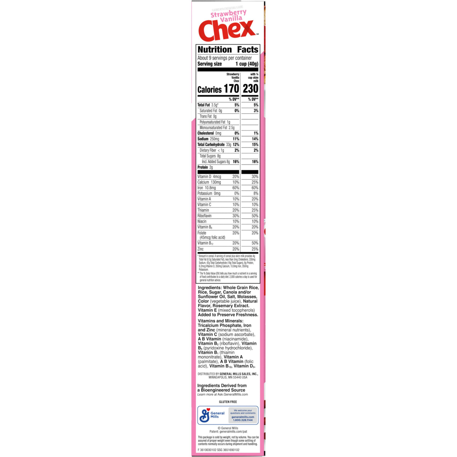 slide 5 of 8, Chex Strawberry Vanilla Chex Breakfast Cereal, 12.4 oz