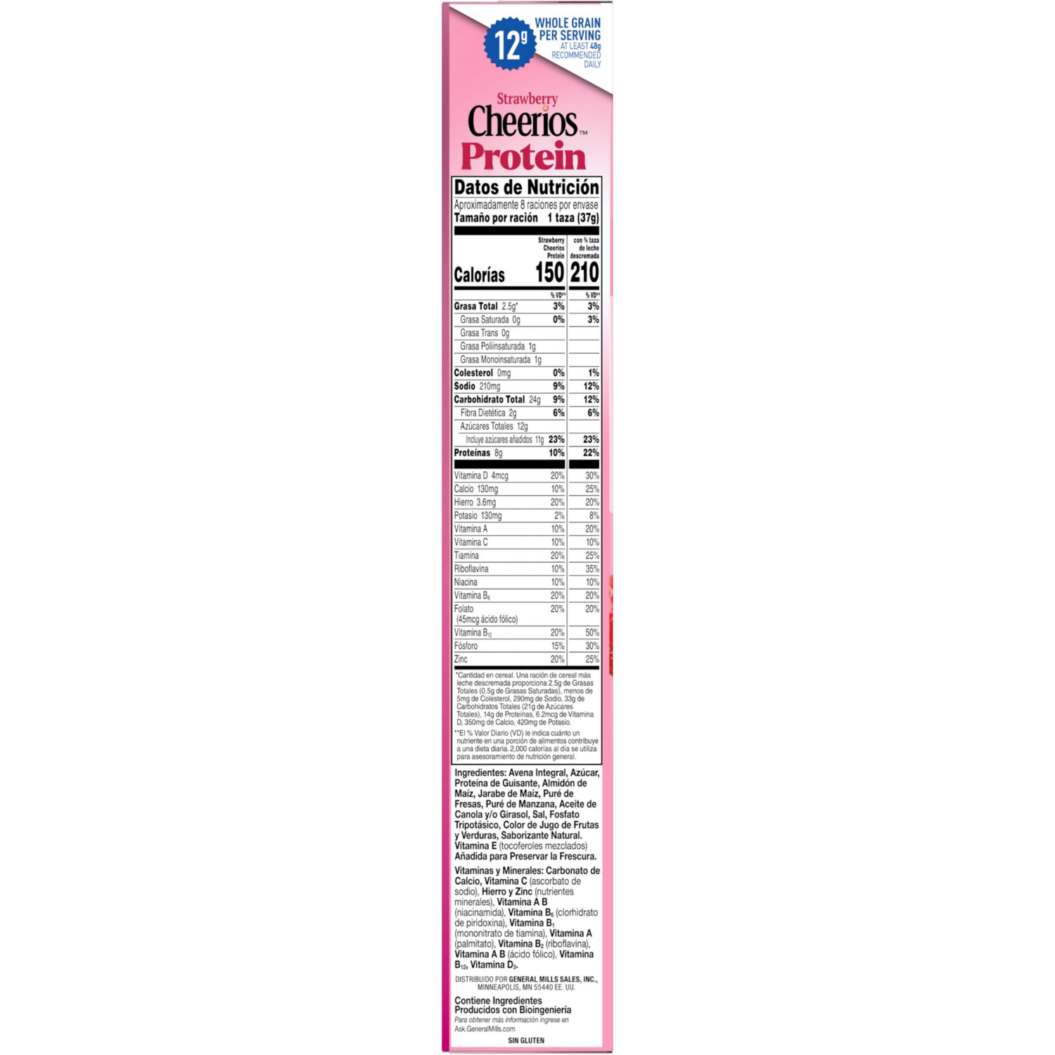 slide 3 of 7, Cheerios Protein Strawberry Large Size Breakfast Cereal - 11.2 oz, 11.2 oz