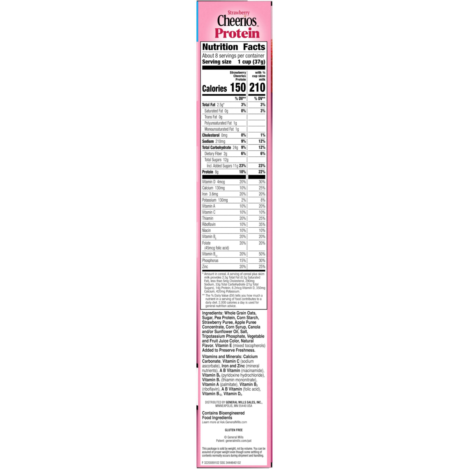 slide 4 of 7, Cheerios Protein Strawberry Large Size Breakfast Cereal - 11.2 oz, 11.2 oz