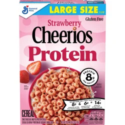 Cheerios Protein Strawberry Large Size Breakfast Cereal - 11.2 oz