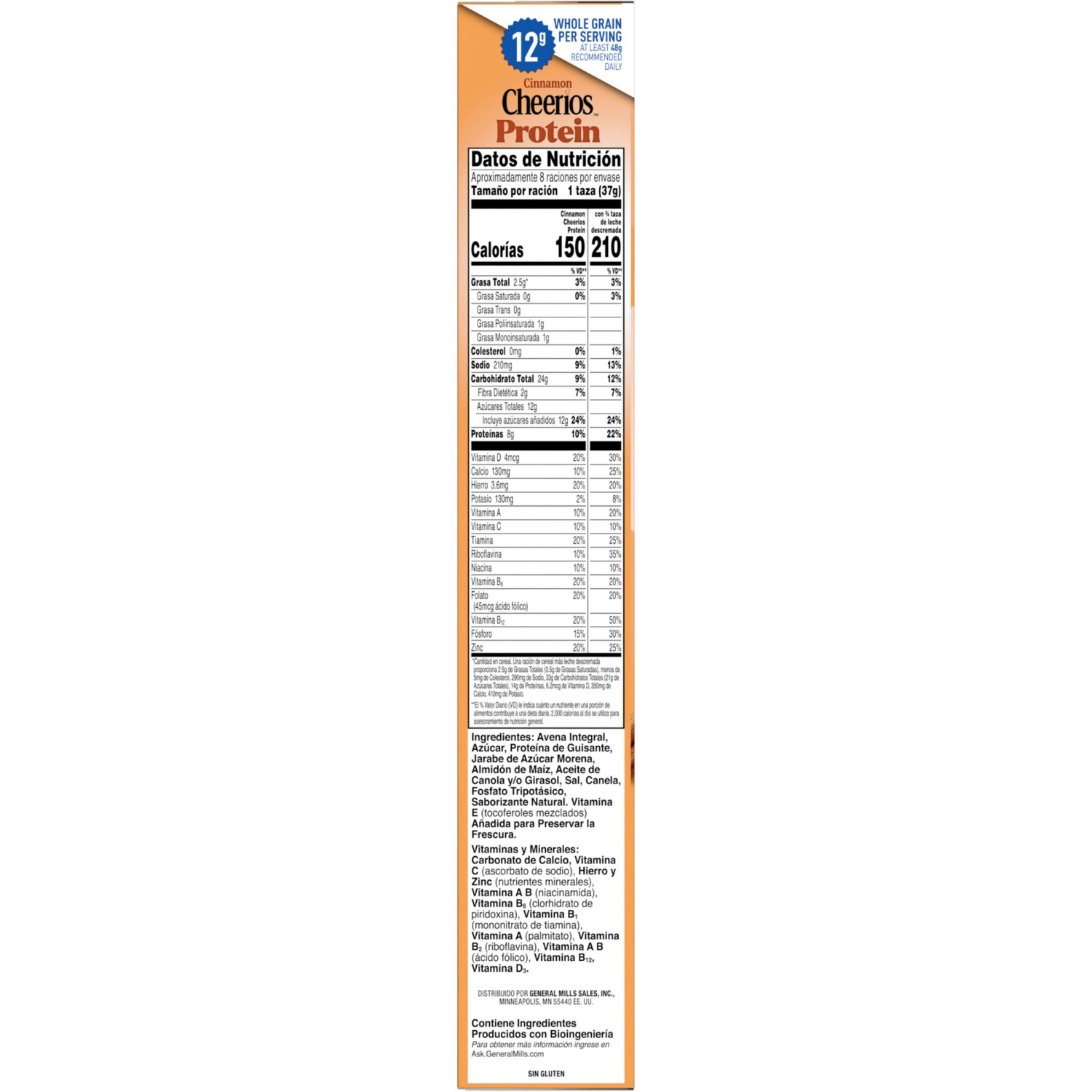 slide 3 of 7, Cheerios Protein Cereal, Cinnamon, 8g Protein, Large Size, 11.2 oz, 11.2 oz