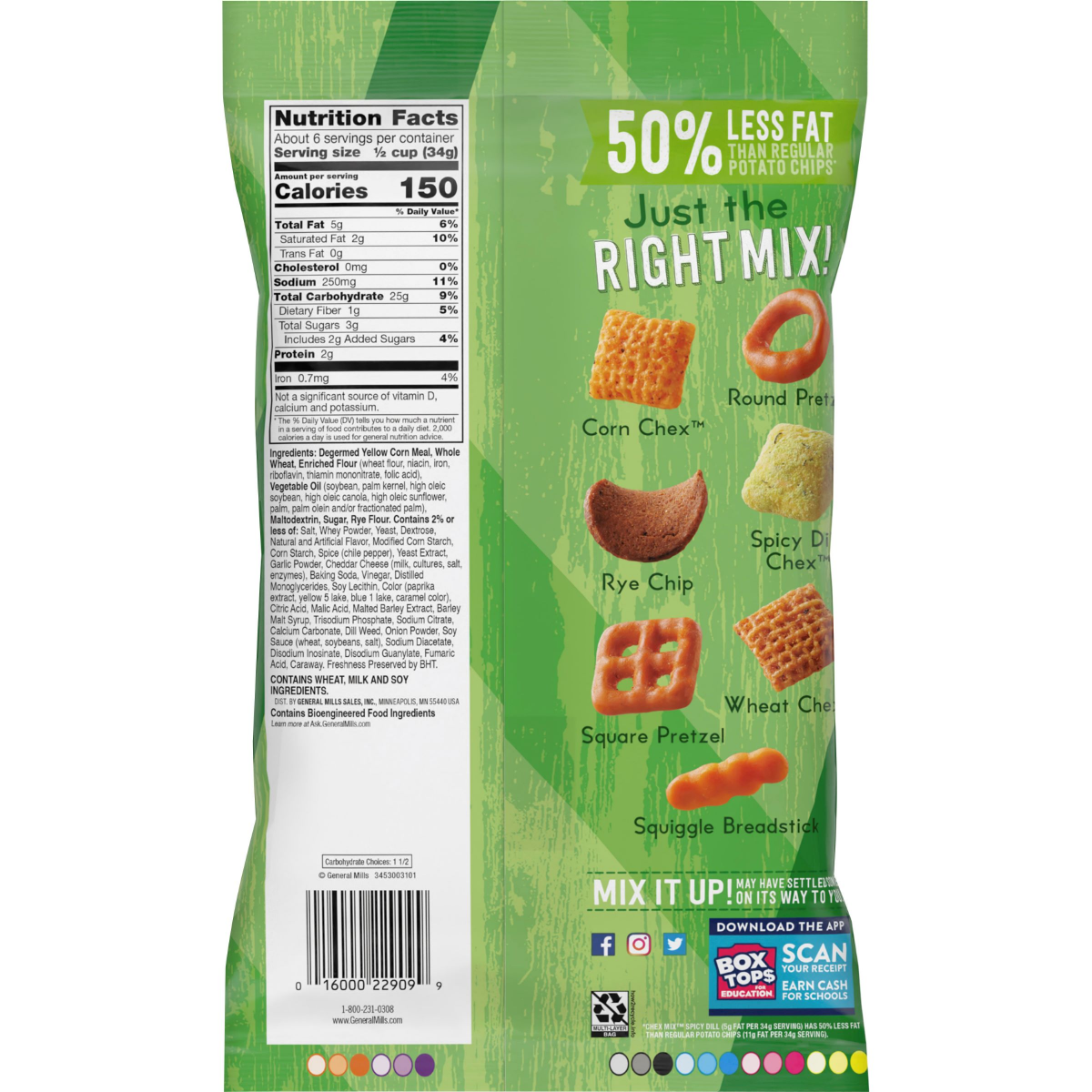 slide 2 of 2, Chex Mix Spicy Dill Savory Snack Mix, Snacks, 8 oz, 8 oz