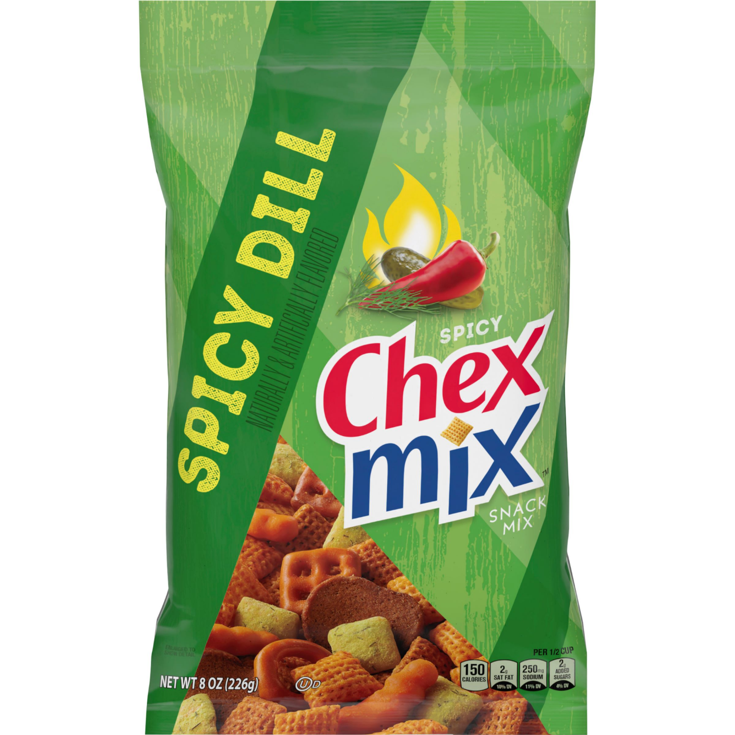 slide 1 of 2, Chex Mix Spicy Dill Savory Snack Mix, Snacks, 8 oz, 8 oz