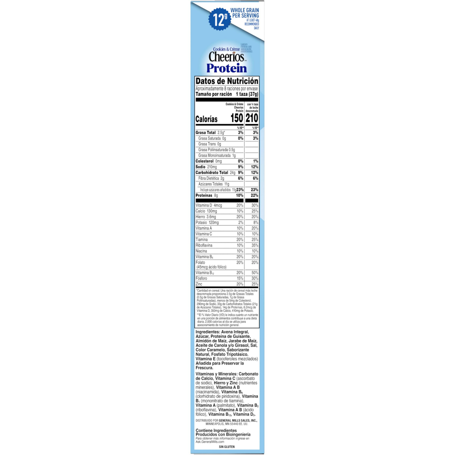 slide 5 of 7, General Mills Cookies and Crème Cheerios Protein Large Size Cereal, 11.2 oz