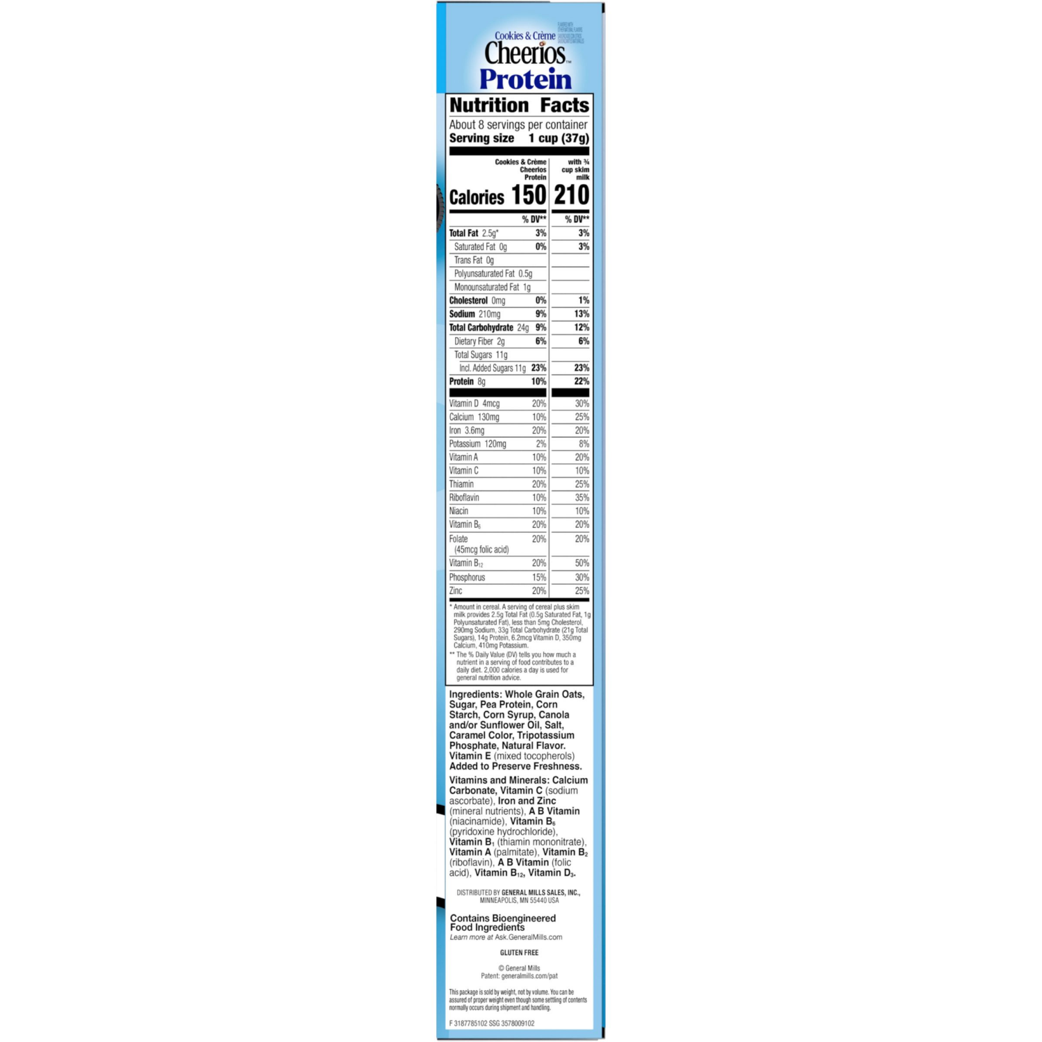 slide 7 of 7, General Mills Cookies and Crème Cheerios Protein Large Size Cereal, 11.2 oz