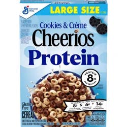 General Mills Cookies and Crème Cheerios Protein Large Size Cereal